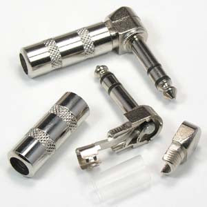 1/4 inch Stereo Right Angle Plug 1/4 inch Stereo Right Angle Plug